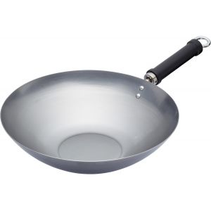 Jexnovashop-Orient"" Uncoated Wok, Black, 30 Cm - Neuf