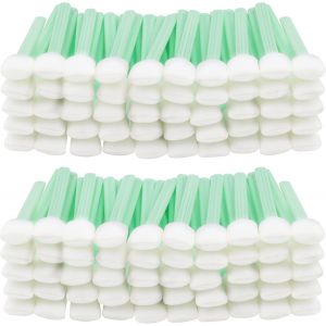 Ecouvillon Capteur (Lot De 100) - L12,8 X L1,5 Cm - Netoyage Appareil Photo Avec Embout En Mousse Rectangulaire - Pour Imprimante &agrave; Jet D'Encre,Lentille Optique Et Equipement Cam&eacute;ra - Neuf