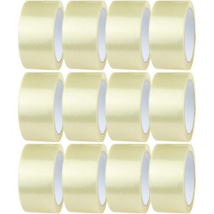 Ruban Adhésif Transparent 12 Rouleaux De 48mmx66m Ruban Pour Colis Transparent|Ruban Adhésif D'emballage Pour Des Boîtes,Des Cartons,Déménagement - Neuf