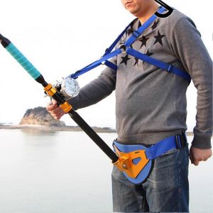 Kaesi Fishing Waist Support Protecteur Protecteur Léger Ceinture De Pêche Harnais Porte-Canne Pour Angling_Fs - Neuf