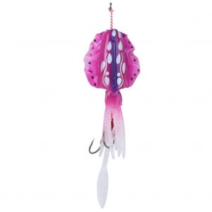 AppâT De PêChe à La TraîNe De Calmar, Leurre Lumineux Avec Jupe De Calmar, Outils De PêChe Artificiels Doux, Leurre De Calmar Rose - Neuf
