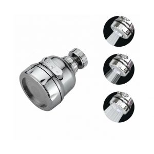 Douchette flexible &agrave; 360&deg; pour robinet d'&eacute;vier de cuisine avec flexible d'extension, 3 modes - Neuf
