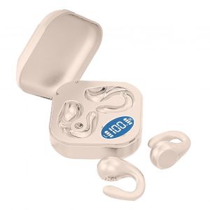 Clip d'oreille Écouteurs Bluetooth HiFi Son Écouteurs sans fil à oreille ouverte avec affichage de puissance pour les sports de course Couleur de la peau - Neuf