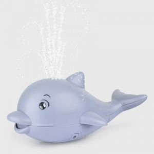 (Gris) Jouets De Bain Pour B&eacute;b&eacute;, Dauphin Animal Baignoire Jouet De Piscine Avec Musique Lumi&egrave;re Arroseur &Agrave; Induction Eau De Pulv&eacute;risation Automatique Pour Nourrissons Enfants Gar&ccedil;ons Et Filles - Neuf