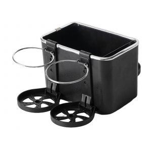 Organisateur d'accoudoir de voiture avec porte-gobelets et compartiments de rangement - Neuf