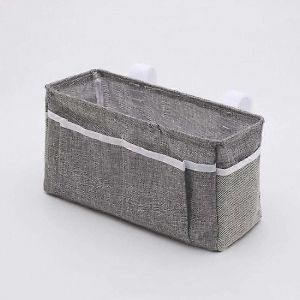 Panier de rangement suspendu pour tête de lit,lit superposé,dortoir,livre,téléphone,magazine,lit,chevet facile à installer (gris foncé) - Neuf