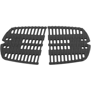 Ulteronixshop-Lot de 2 grilles de cuisson en fonte Q100 Q100, Q1000, Q120, Q1200, Q1400 - Accessoires pour barbecue &agrave; gaz Weber 7644 - 32 x 21,6 cm - Neuf