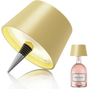 Kal-Lampe Tactile De Bouteille Amovible Et Amovible, Lampe De Table Sans Fil Rechargeable, Touche Tactile Ip54 Etanche Pour Restaurant,Chambre,Camping,Café - Neuf