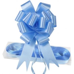 Kal-30 Pièces Grands N?Uds Rubans, Cadeau N?Ud Noël N?Uds À Tirer Arcs De Ruban Pour Cadeaux Paniers Floraux Voitures De Mariage Décorations De Fête (Bleu) - Neuf