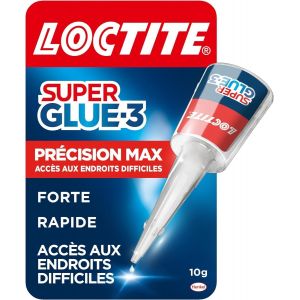 Colles Cyanoacrylates SUPERGLUE-3 Pr&eacute;cision Max Bouteille 10g Blister 12uc - Neuf