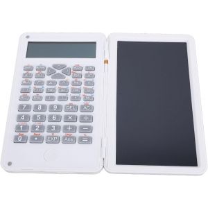 Calculatrices Scientifiques pour &eacute;tudiants, Calculatrice Scientifique de Bureau, Affichage 2 Lignes avec Tablette D'&eacute;criture LCD Effa&ccedil;able, pour Fournitures de Coll&egrave;ge et Coll&egrave;ge - Neuf