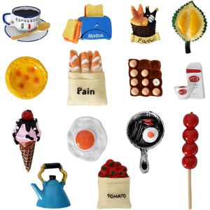 KALANKA-14 Pcs Aimant de R&eacute;frig&eacute;rateur,Nourriture Aimant Frigo,Aimants de Frigo 3D Dessin Anim&eacute; de R&eacute;frig&eacute;rateur,Magnet Frigo,pour R&eacute;frig&eacute;rateur,Tableau Blanc,D&eacute;coration de la Maison - Neuf