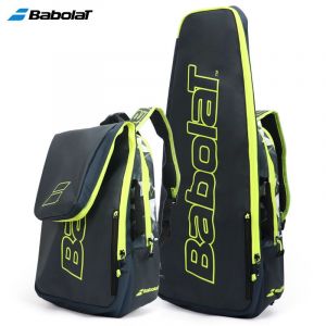 Babolat-Sac à dos pour raquettes de tennis,compartiment pour chaussures séparées,sac de plage,Wimbledon PURE WIM,3 raquettes - Type gray yellow - Neuf