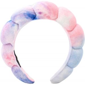 Kal-Bandeaux De Spa Multicolores Pour Femme, Bandeau En Éponge Douce, Lavage Du Visage, Soin De La Peau, Bijoux De Cheveux, Bandeau Cosmétique, Bandeau Épais Pour Le Quotidien, Rose - Neuf