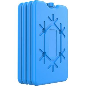 KALANKA-Bloc Glace pour glaciere - Lot de 4 pièces, Chaque de 200 millilitres-Pain de Glace pour Sac Isotherme - Un Accessoire de Refroidissement Indispensable. - Neuf