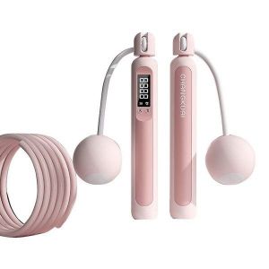 Corde À Sauter Numérique Sans Fil Avec Compteur - Poignées Réglables Et Lestées Pour Le Fitness Et Le Crossfit, Idéale Pour Les Entraînements En Intérieur Et En Extérieur - Neuf