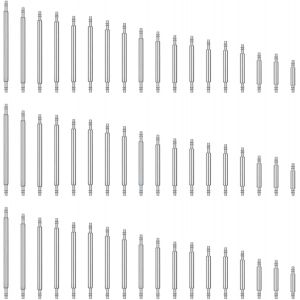 Kal-Barrettes À Ressort Pour Bracelet De Montre, Goupilles De Montre, Outils De Réparation De Montre 8-25 Mm, Goupilles De Liaison De Bracelet De Montre, Goupilles À Ressort En Acier Inoxydable, - Neuf