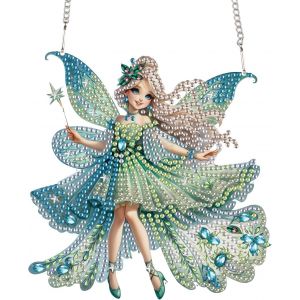 Ayuhr-Diamond Painting Pendentif Elfe, Broderie Diamant Pendentif, Diamant Painting Attrape-Soleil, Diamant Painting Pendentif, Diamond Painting Ornement Suspendu, Décoration De Fenêtre, Mur - Neuf