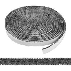 Joint Insert Chemin&eacute;e, 4m x 12mm x 3mm Joint D'&eacute;tanch&eacute;it&eacute; Auto-adh&eacute;sif Joint Insert Chemin&eacute;e R&eacute;sistante &agrave; la Chaleur Joints Fibre de Verre pour Po&ecirc;le Chemin&eacute;e Tube Poele Porte de Four - Neuf