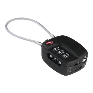 Cadenas Connect&eacute; avec Traceur Int&eacute;gr&eacute; Mod&egrave;le Lock Compatible Find My Boompods Noir - Neuf