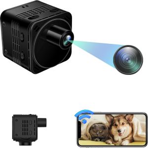 ChenQuanSarl-Camera Espion, Wifi 4K Uhd Caméra Espion, Lentille Protubérante Camera Espion Wifi Avec Vision Nocturne & Détection De Mouvement - Neuf