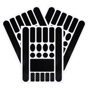 Lot De 3 Autocollants De Protection Pour Cadre De V&eacute;lo Noir/Transparent - Neuf