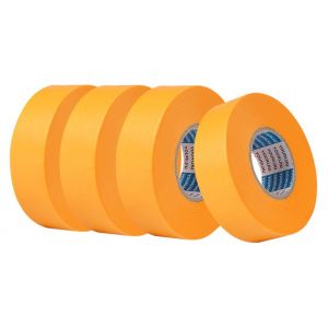 4 Rouleaux Ruban de Masquage Peinture,24 mm x 50 m Ruban Vinyle pour Masquage de Précision,Ruban de Masquage,Masquage Peinture,Rouleau Bande Adhesive Amovible Ruban de Masquage pour Peindre,Vernir - Neuf
