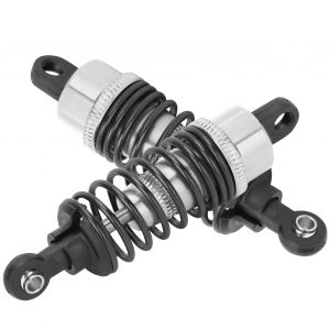Amortisseur à ressort réglable en métal RC, 70mm, adapté aux voitures Traxxas Slash 2WD RC, argent - Neuf
