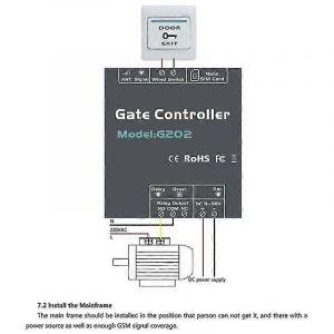 G202 GSM Porte Ouvre-porte 4G Interrupteur à relais unique Téléphone portable Télécommande de porte électrique 850/9 - Neuf