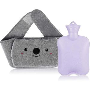 Bouillotte R&eacute;utilisable Avec Couverture Douce,Caoutchouc Durable Pour Le Cou,Soulagement Des Maux De Dos,Chaleur Durable Et Th&eacute;rapie De Confort Musculaire - Neuf