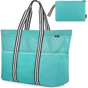TIANYI-Sac de voyage extra large - Sac à main pliable - Sac à main en filet pour l'été, la plage, le shopping - Neuf
