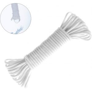 Orimerc 30 Pieds 4mm diamètre Cordon de mèche Capillaire à arrosage Automatique, mèche hydroponique Bricolage, Pot de jardinière à arrosage Automatique, Dispositif de système d'eau Automatique - Neuf
