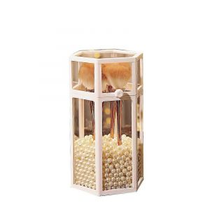 Organisateur De Porte-Pinceau De Maquillage Avec Couvercle Rangement De Pinceaux Cosmétiques Holds Pearl,Pinceau De Maquillage,Rouge À Lèvres - Neuf