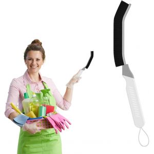 Brosse &Agrave; Joints, Brosse Nettoyage Salle De Bain, Brosse &Agrave; Joint Carrelage, Brosse &Agrave; R&eacute;curer, Brosses De Nettoyage Des Crevasses, Pour &Eacute;viers, Toilettes Et Rainures De Fen&ecirc;tres (1, Blanc) - Neuf