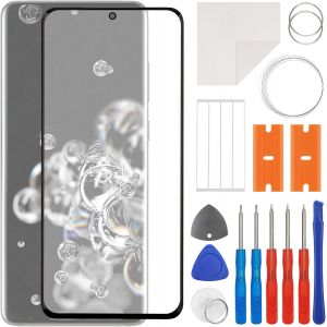 KAL-Kit De R&eacute;paration De Vitre Avant Compatible Avec Samsung Galaxy S20 Ultra & S20 Ultra 5G (No Lcd Screen) Avec Kit D'Outils - Neuf