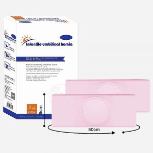 Ceinture De Traitement De Hernie Ombilicale Pour B&eacute;b&eacute;, 2 Pi&egrave;ces, Ceinture De Protection Ombilicale &Eacute;lastique Pour Enfants Et Nourrissons - Neuf