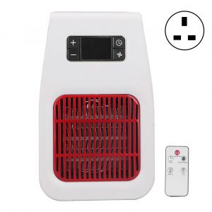 HJLIAN Mini radiateur electrique 900 W, portable, avec telecommande, pour bureau, maison, bureau, salle de bain, prise britannique 220 V - Neuf