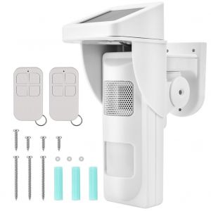 Detecteur de mouvement solaire sans fil independant 433 MHz, systeme d'alarme de securite infrarouge - Neuf