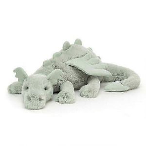 Peluche Dragon Vert De 50 Cm, Poupée Homme Adorable, Ornement, Cadeau Moyen Doux, Cadeau D'anniversaire - Neuf