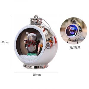 Boule De Noël Avec Lumière Led, Ornement Suspendu Pour Sapin De Noël - Neuf
