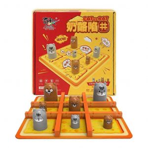 Pour Créatif Pour Piège À Chat Tictactoe Jeu D'échecs Stratégie Formation Tangram Table Jeu De Société Cadeau Pour La Famille Gat - Neuf