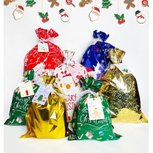 Sacs Cadeaux de Noël, 20 Pièces Grand Emballage Cadeau Noel, 4 tailles différentes Papier Cadeaux de Noël, Sacs à Bonbons de noël pour la Fête de Noël, Cadeaux, Décorations de Vacances - Neuf