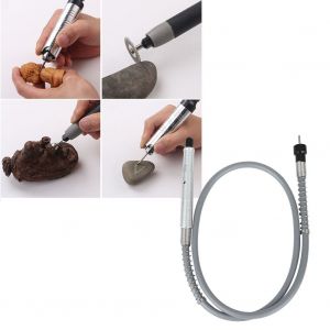 Arbre de meuleuse pour perceuse electrique, arbre souple en alliage d'aluminium (mandrin en laiton standard 3,17 mm) - Neuf