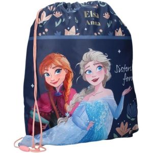 Kalsc-Sac De Piscine Pour Fille La Reine Des Neiges-Bleu-Enfant-Ecole-Garderie-Sac Fille-Taille 44 Cm-Bretelles Réglables-Ficelle-Idée Cadeau - Neuf
