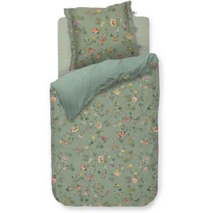 Parure De Lit La Dolce Vita Green 1 Housse De Couette 135 X 200 Cm + 1 Taie D'oreiller 80 X 80 Cm - Neuf