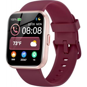 Montre Connect&eacute;e Femme Avec Appel Bluetooth 5.3, Smartwatch Ip68 Avec Fonction F&eacute;minine/120+ Modes Sport/Fr&eacute;quence Cardiaque/Sommeil/Spo2 Montre Connect&eacute;e Podom&egrave;tre Calories Android Ios - Neuf