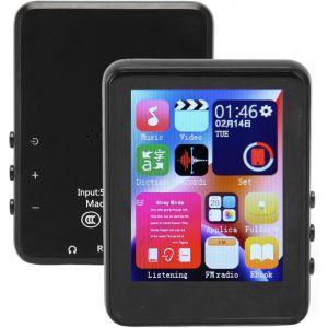 acdsgd-Lecteur MP3 avec Bluetooth, 4 Go 2,4 Pouces HD &agrave; &eacute;cran Tactile Complet Lecteur MP3 MP4 Lecteur de Musique Portable avec Radio FM, Livres &eacute;lectroniques, Enregistreur Vocal (Noir) - Neuf