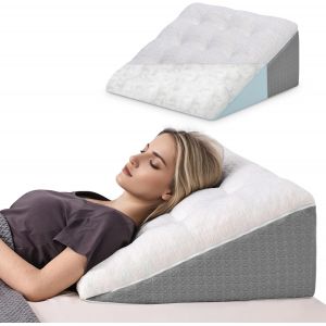 Ulteronixshop-Coussin en coin pour lit et canap&eacute; - Double couche de mousse &agrave; m&eacute;moire de forme Coussin de lecture - Coussin de lit ergonomique pour le reflux et l'apn&eacute;e du sommeil, Coussin dorsal parf - Neuf