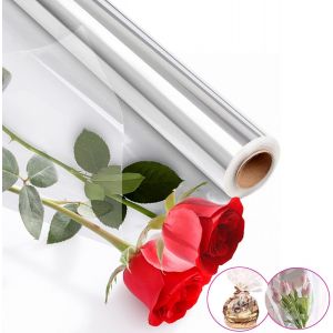 SHIBA-Rouleau de transparent - 80 cm x 30 m - En cellophane - Pour fleurs, paniers cadeaux[7813] - Neuf