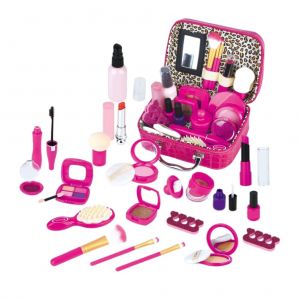 Kit de maquillage pour enfants, trousse de maquillage lavable, ensemble de cosmetiques, ensemble de jouets de maquillage, accessoires de fete costumee, cadeau pour filles de 3 a 10 ans - Neuf